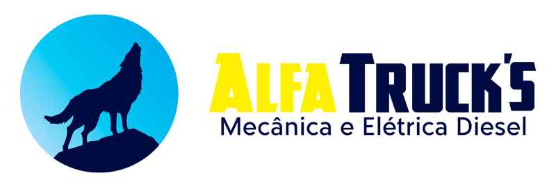 Alfa Trucks logomarca azul.