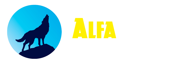 Alfa Trucks logomarca branco.